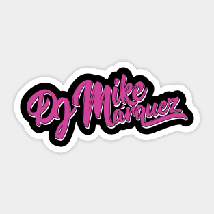 Pink and White Mike Marquez Sticker